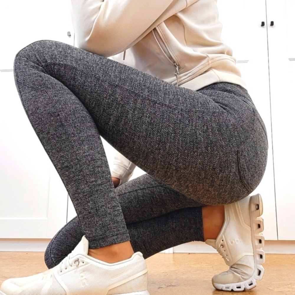 Athleta Metro Houndstooth Mid-Rise Pant Tights Leggings